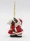 Ceramic African American Kissing Santa Couple Tree Ornament, Home Décor, Gift for Her, Mom, Him, Dad, Christmas tree Décor, Wall Decor